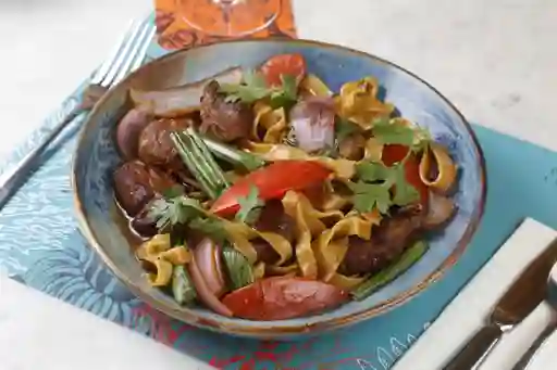Fettuccine Saltado De Lomo De Pc