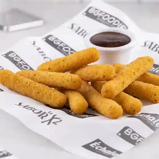 Mozzarella Sticks X 10 + Salsa Cib Y Bbq
