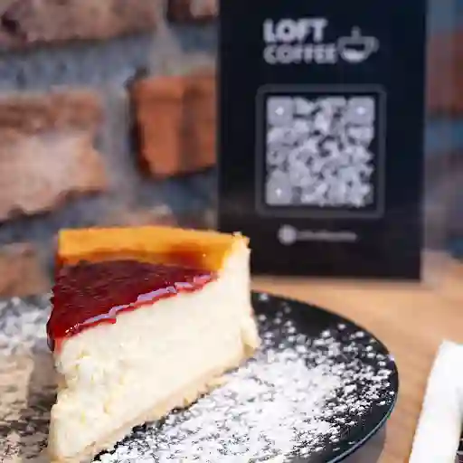 Trozo De Cheesecake Frambuesa.