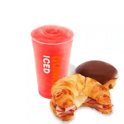 Coolatta M + Sándwich + Donut.