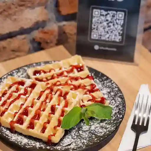 Waffles Mermelada Frambuesa Artesanal