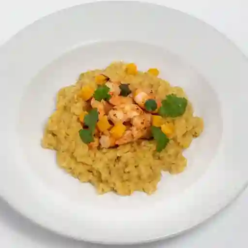 Quinotto De Calabaza Y Camarones