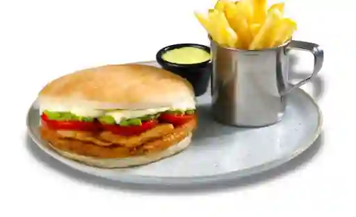 Sándwich De Pollo Ita + Papas Fritas