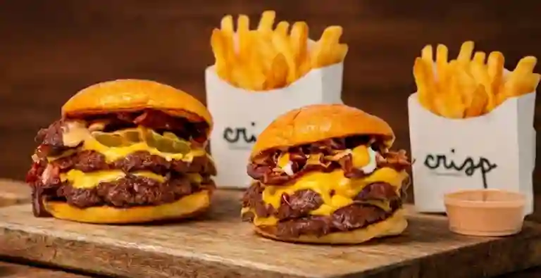 Crisp Smash Burgers a Domicilio Crisp Smash Burgers